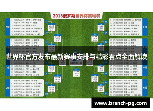 世界杯官方发布最新赛事安排与精彩看点全面解读 世界杯官方发布最新赛事安排与精彩看点全面解读